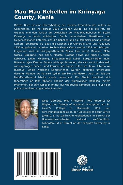 Produktbild: Mau-Mau-Rebellen im Kirinyaga County, Kenia