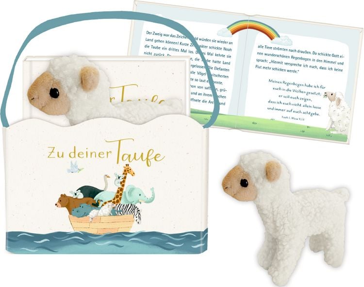 Produktbild: Geschenkset Buch u. Lamm - Zu deiner Taufe (Arche Noah)