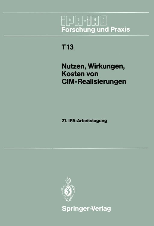 Produktbild: Nutzen, Wirkungen, Kosten von CIM-Realisierungen
