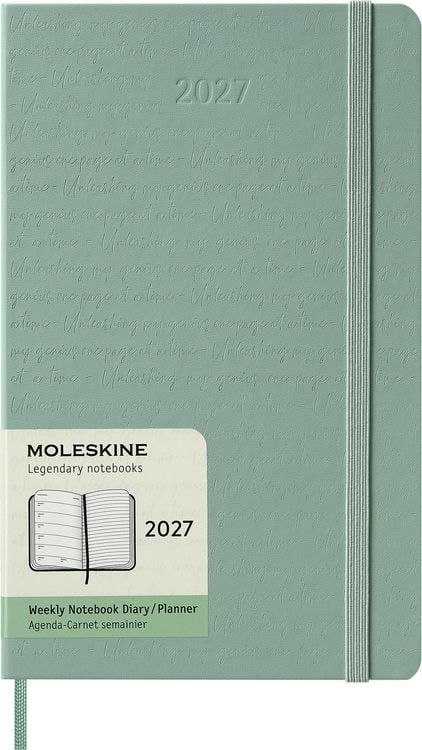 Produktbild: Moleskine 12 Monate Wochen Notizkal. 27 A5 Geb Gr&uuml;n