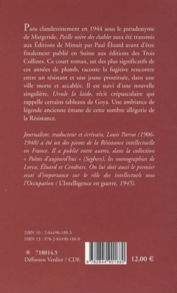 Produktbild: Paille noire des &eacute;tables