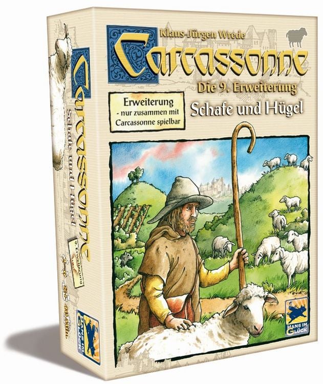 Produktbild: Carcassonne - Schafe und H&uuml;gel Die 9. Erweiterung DE