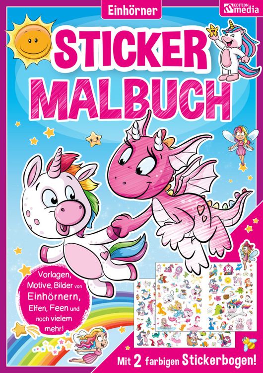 Produktbild: Sticker Malbuch - Einh&ouml;rner & Fabelwesen