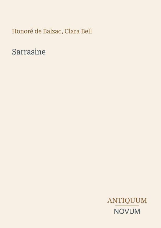 Produktbild: Sarrasine