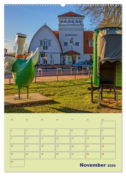 Produktbild: Sehnsuchtsort Ostseebad Boltenhagen (hochwertiger Premium Wandkalender 2026 DIN A2 hoch), Kunstdruck in Hochglanz
