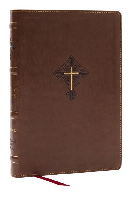 Produktbild: Rsv2ce, Thinline Large Print Catholic Bible, Brown Leathersoft, Comfort Print