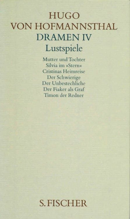 Produktbild: Dramen IV. Lustspiele