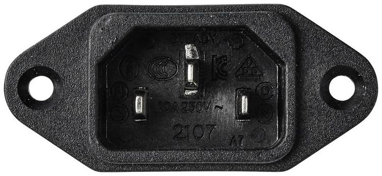 Produktbild: TRU COMPONENTS TC-10101440 Netzfilter mit Kaltger&auml;tebuchse 250 V/AC 10 A 0.3 mH (L x B x H) 58 x 50 x 22.8 mm 1 St.