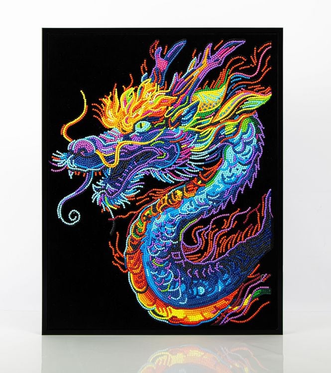 Produktbild: DIAMOND DOTZ - Diamond Painting Neon Drache