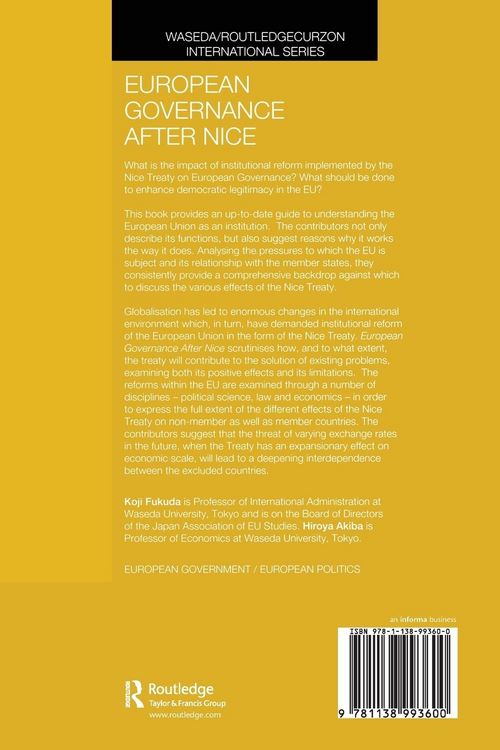 Produktbild: European Governance After Nice