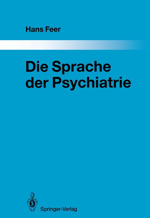 Produktbild: Die Sprache der Psychiatrie