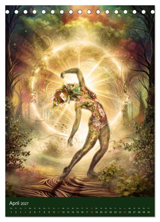 Produktbild: Bodypainting Adventures (Tischkalender 2027 DIN A5 hoch), CALVENDO Monatskalender