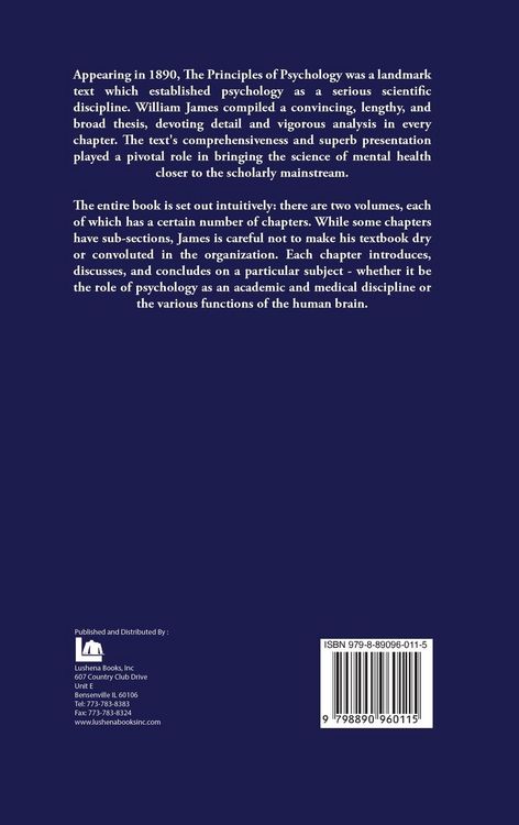 Produktbild: The Principles of Psychology Volume 2 of 2