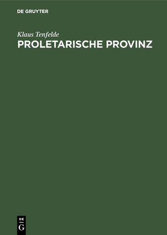 Produktbild: Proletarische Provinz