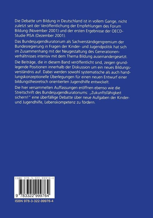 Produktbild: Bildung und Lebenskompetenz