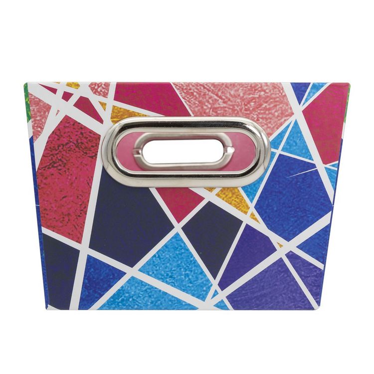 Produktbild: Idena Ablagebox Streifen mehrfarbig 27,9x17,8x12,7cm ohne Deckel
