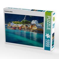 Produktbild: CALVENDO Puzzle Traumziel Lofoten | 1000 Teile Lege-Gr&ouml;&szlig;e 64x48cm Foto-Puzzle f&uuml;r gl&uuml;ckliche Stunden