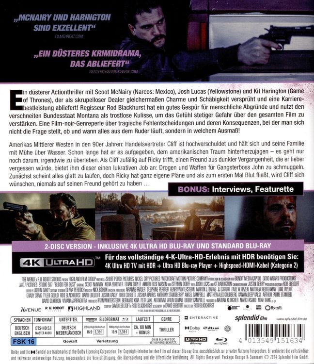 Produktbild: Blood for Dust (4K Ultra HD) (+ Blu-ray)
