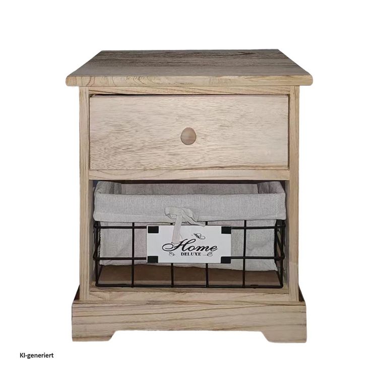 Produktbild: HTI-Living Kommode Melia mit Schublade und Korb Artisaneiche