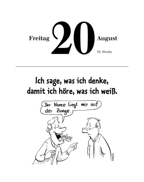 Produktbild: Spr&uuml;che Abrei&szlig;kalender 2027