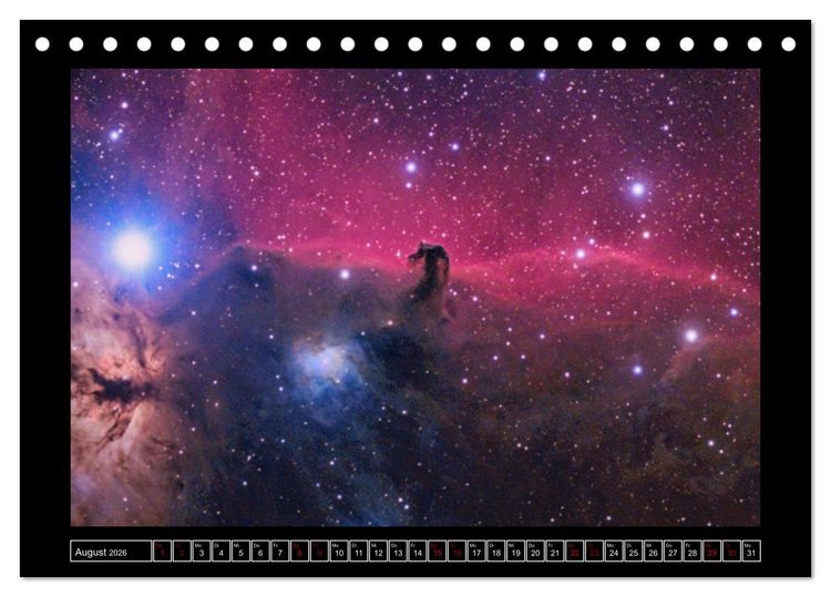 Produktbild: Astro-Kalender - Deep Sky und Landschaften (Tischkalender 2026 DIN A5 quer), CALVENDO Monatskalender
