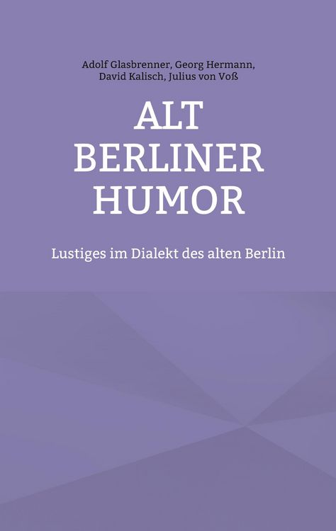 Produktbild: Alt Berliner Humor
