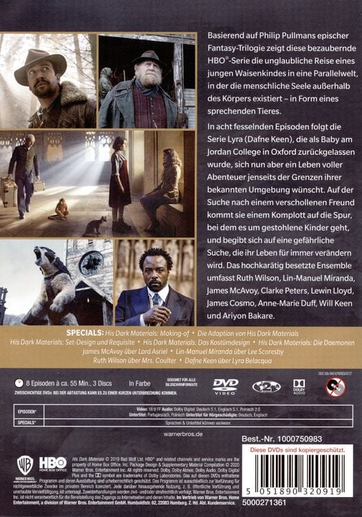 Produktbild: His Dark Materials: Staffel 1 [3 DVDs]