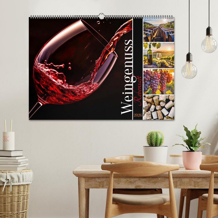Produktbild: Rebensaft - Weingenuss (Wandkalender 2026 DIN A2 quer), CALVENDO Monatskalender