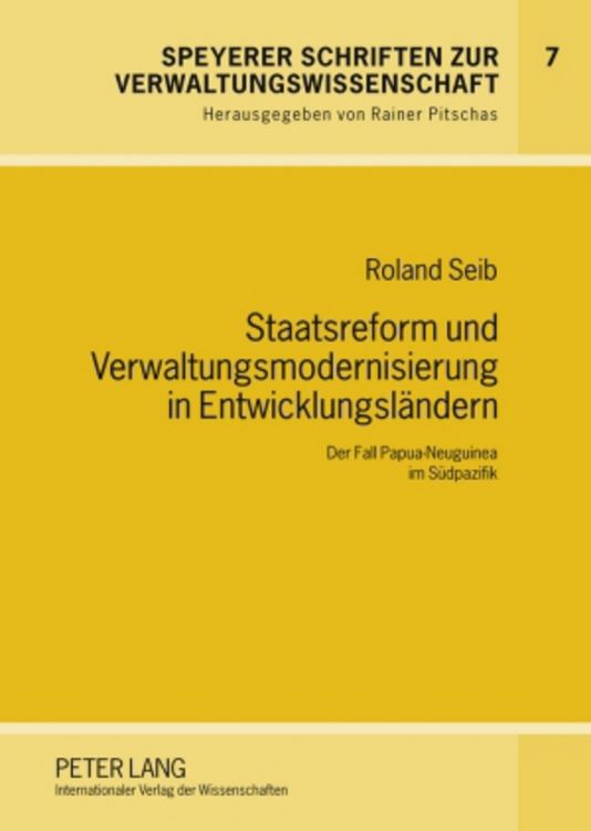 Produktbild: Staatsreform und Verwaltungsmodernisierung in Entwicklungslaendern