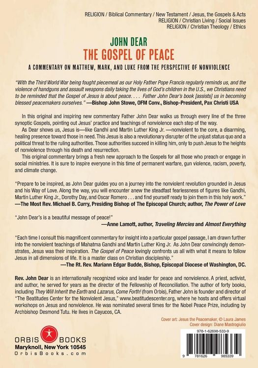 Produktbild: The Gospel of Peace: A Commentary on Matthew, Mark, and Luke from the Perspective of Nonviolence