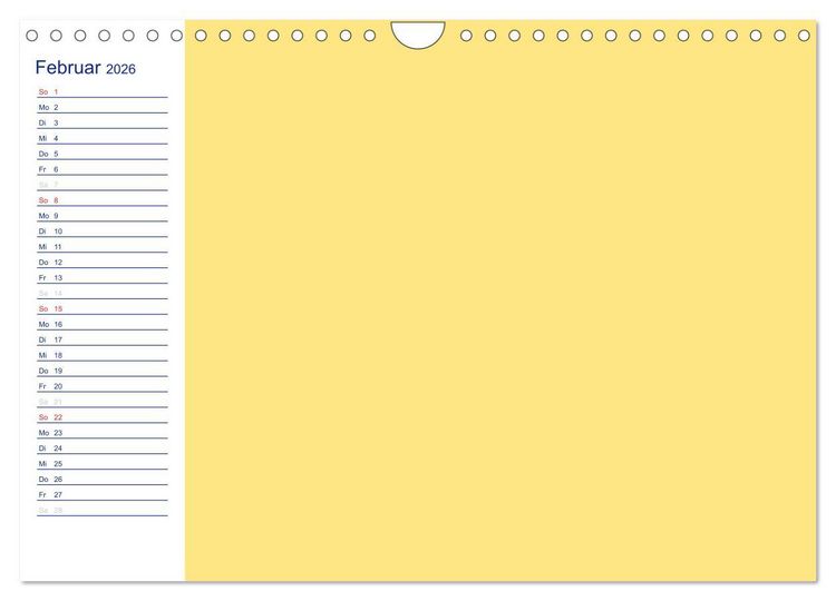 Produktbild: Farbiger Bastelkalender (Wandkalender 2026 DIN A4 quer), CALVENDO Monatskalender