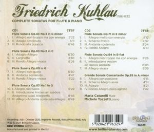 Produktbild: Kuhlau:Complete Sonatas For Flute & Piano