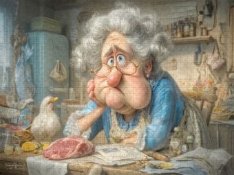 Produktbild: CALVENDO Puzzle Fleischverk&auml;uferin | 1000 Teile Lege-Gr&ouml;&szlig;e 64x48cm Foto-Puzzle f&uuml;r gl&uuml;ckliche Stunden