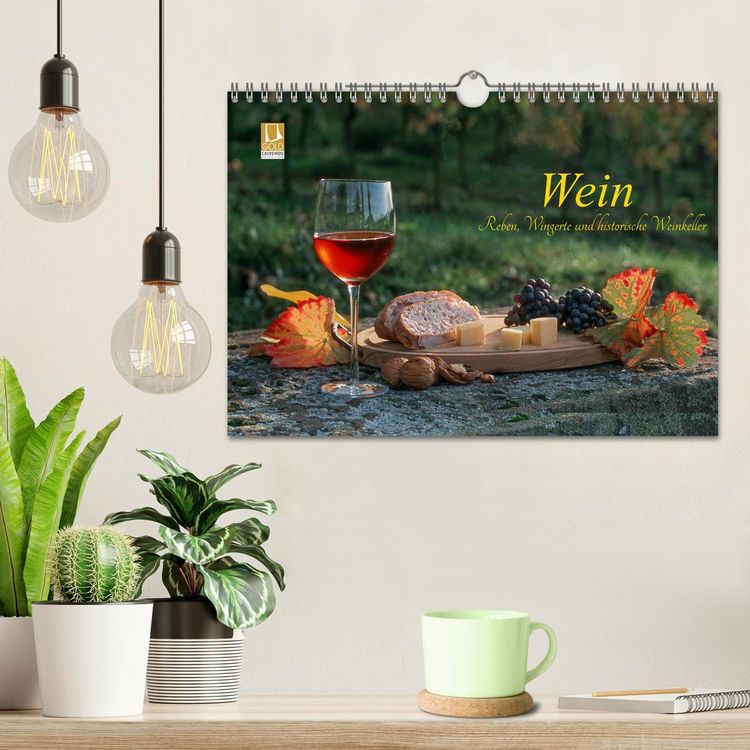 Produktbild: Wein - Reben, Wingerte und historische Weinkeller (Wandkalender 2026 DIN A4 quer), CALVENDO Monatskalender