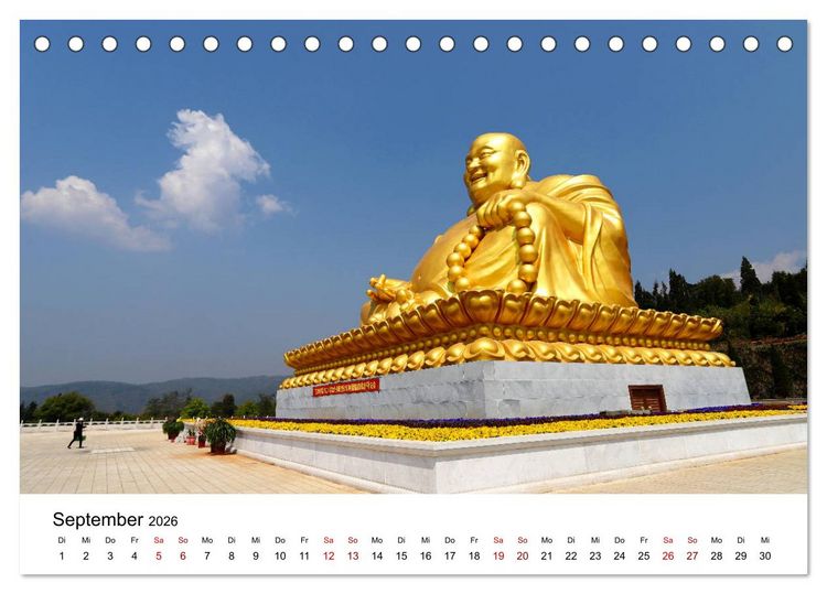 Produktbild: Wildes China (Tischkalender 2026 DIN A5 quer), CALVENDO Monatskalender