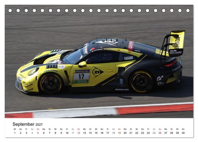 Produktbild: Motorsport aus Zuffenhausen (Tischkalender 2027 DIN A5 quer), CALVENDO Monatskalender