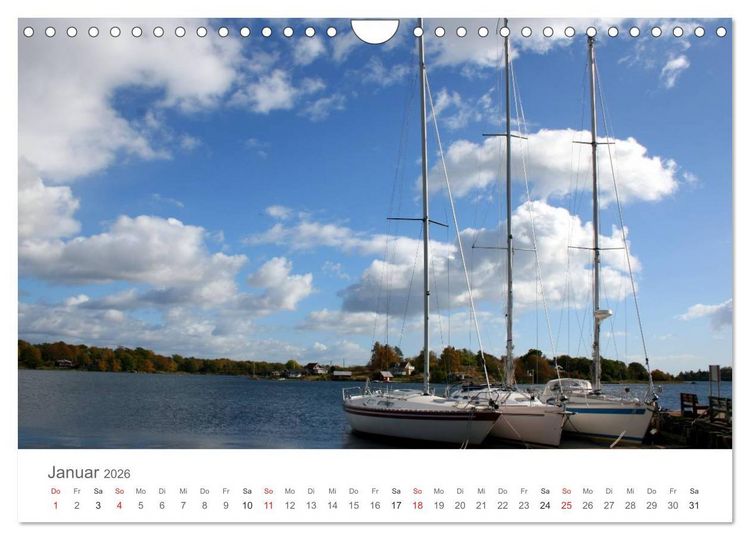 Produktbild: Segelboote in S&uuml;dschwedens Sch&auml;ren (Wandkalender 2026 DIN A4 quer), CALVENDO Monatskalender