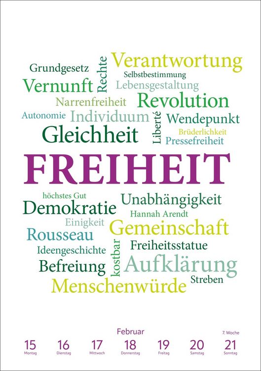 Produktbild: Was uns bewegt Wochen-Kulturkalender 2027 - Mit Worten auf Gedankenreise