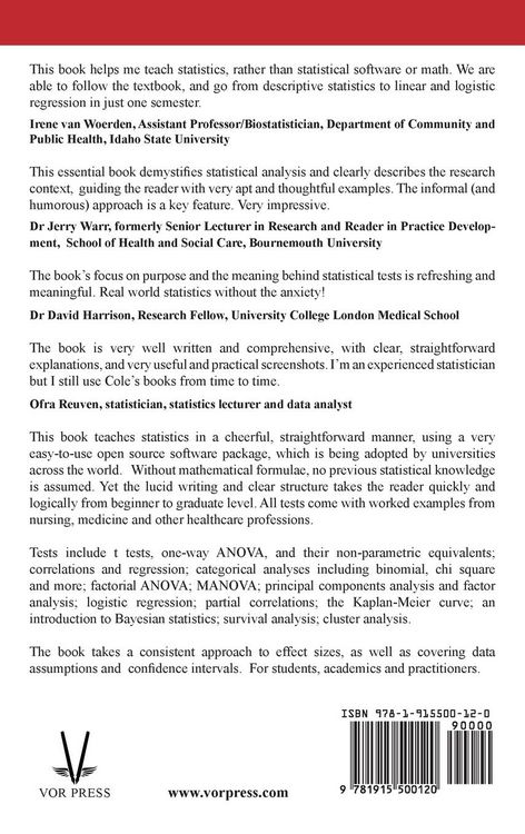 Produktbild: Statistical Testing with jamovi Health