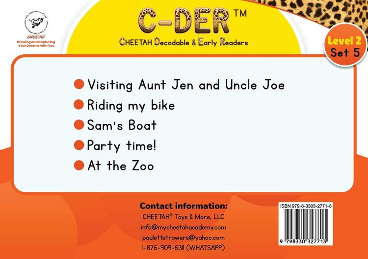 Produktbild: C-DER (Cheetah Decodable & Early Readers) Set 5, Book 42, Party Time!