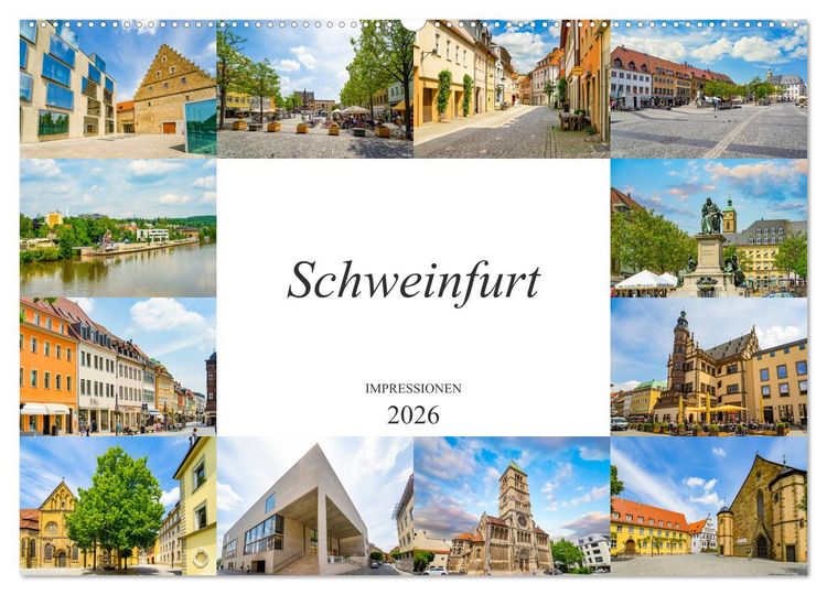 Produktbild: Schweinfurt Impressionen (Wandkalender 2026 DIN A2 quer), CALVENDO Monatskalender
