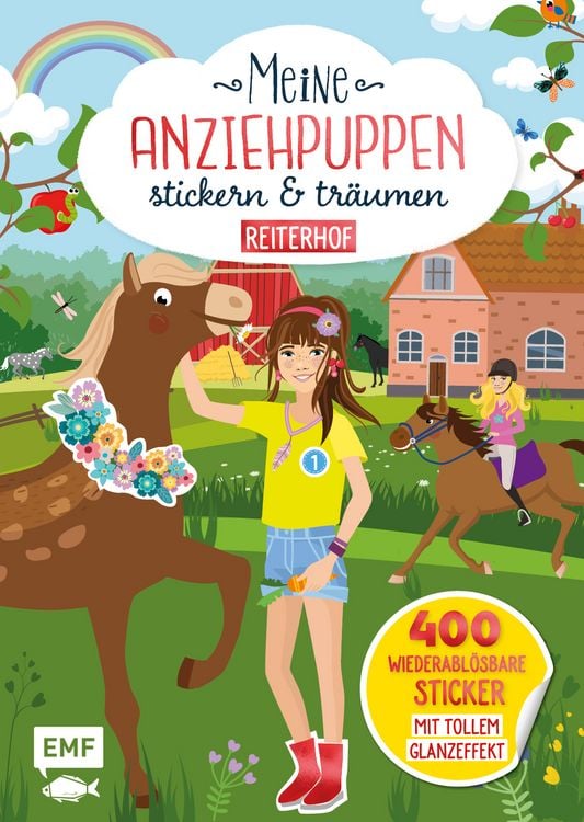 Produktbild: Meine Anziehpuppen &ndash; stickern & tr&auml;umen: Reiterhof