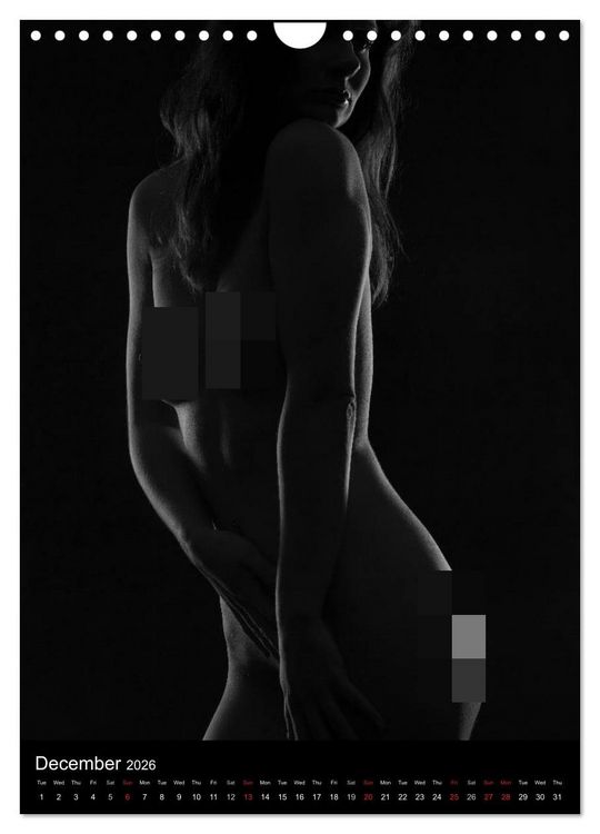 Produktbild: Erotic Silhouettes / UK-Version (Wall Calendar 2026 DIN A4 portrait), CALVENDO 12 Month Wall Calendar