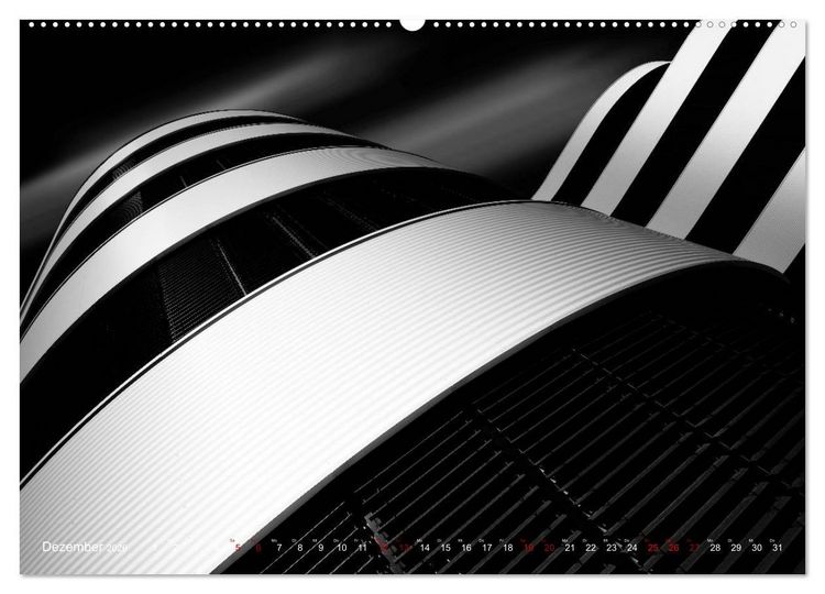 Produktbild: Monochrome Architektur (Wandkalender 2026 DIN A2 quer), CALVENDO Monatskalender