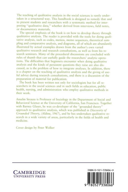 Produktbild: Qualitative Analysis for Social Scientists