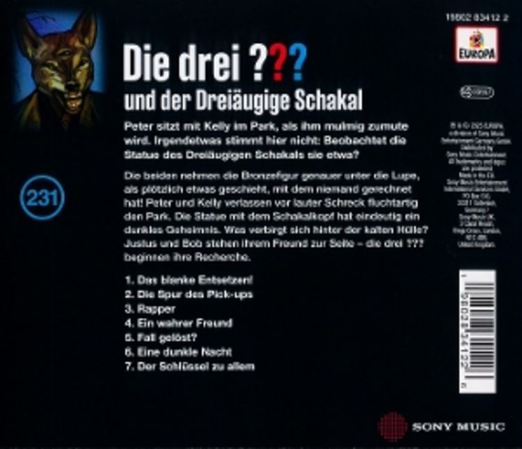 Die drei ??? 231 und der dreiäugige Schakal (Fragezeichen)