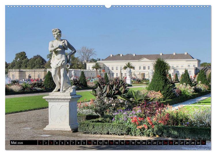Produktbild: Die G&auml;rten in Herrenhausen (Wandkalender 2026 DIN A2 quer), CALVENDO Monatskalender