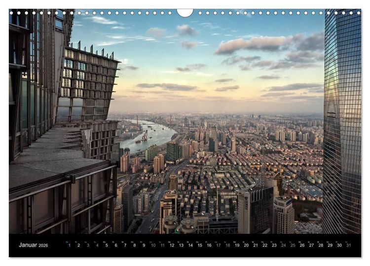 Produktbild: SHANGHAI - ohne Filter (Wandkalender 2026 DIN A3 quer), CALVENDO Monatskalender