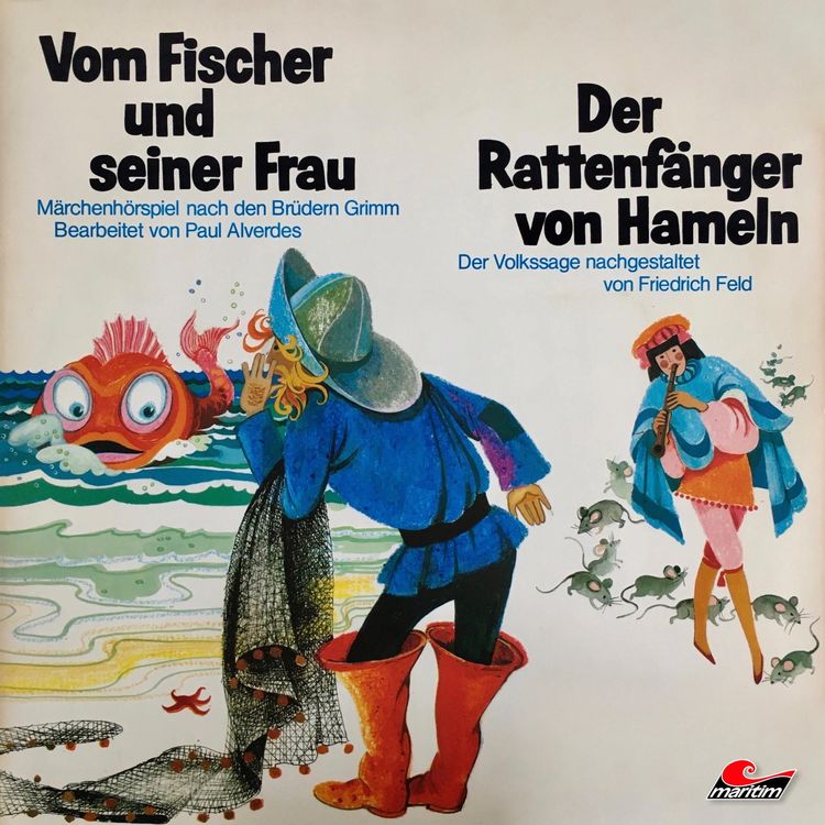 Produktbild: Gebr&uuml;der Grimm, Friedrich Feld, Vom Fischer und seiner Frau / Der Rattenf&auml;nger von Hameln