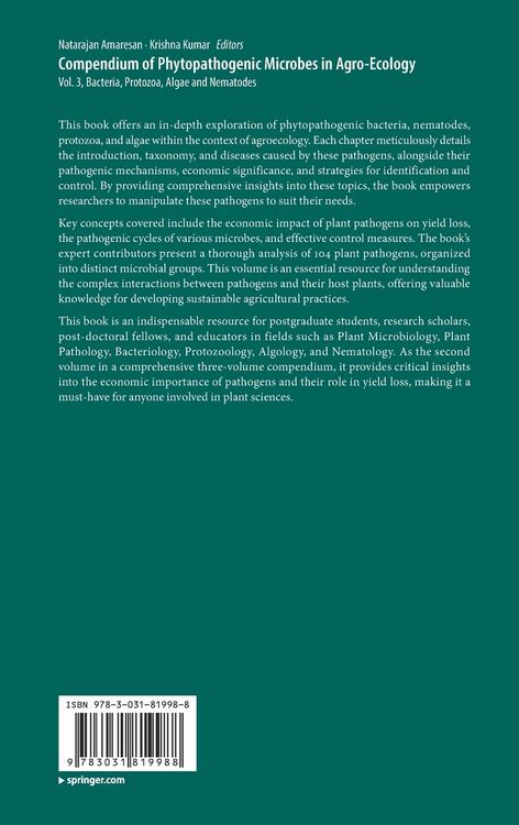 Produktbild: Compendium of Phytopathogenic Microbes in Agro-Ecology&nbsp;